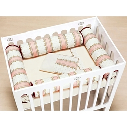Kit Mini Berço 6 Peças Floral Menor preço em Kit Mini Berço 6 Peças Floral