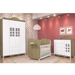 Quarto Infantil Completo Imperial 4 Portas Wengue - Canaã Menor preço em Quarto Infantil Completo Imperial 4 Portas Wengue - Canaã