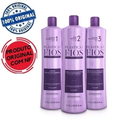 Escova Progressiva Cadiveu Plastica dos fios - kit 3x1000mL Menor preço em Escova Progressiva Cadiveu Plastica dos fios - kit 3x1000mL