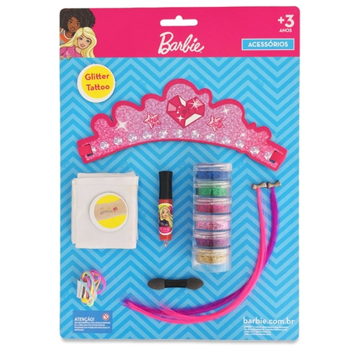 Kit Busto De Boneca Barbie Hair Styling Mais Maquiagem Pupee no Shoptime