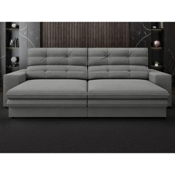 Sofá Pegasus 2,30m Assento Retrátil e Reclinável Velosuede Grafite - NETSOFAS é boa?