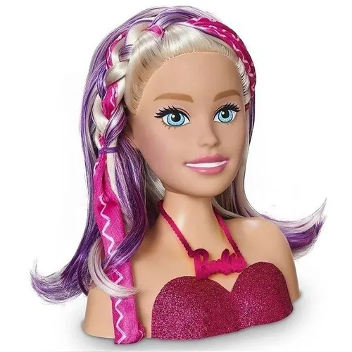 Boneca Barbie Busto - Maquiagem e Cabelo - Pupee - 1265