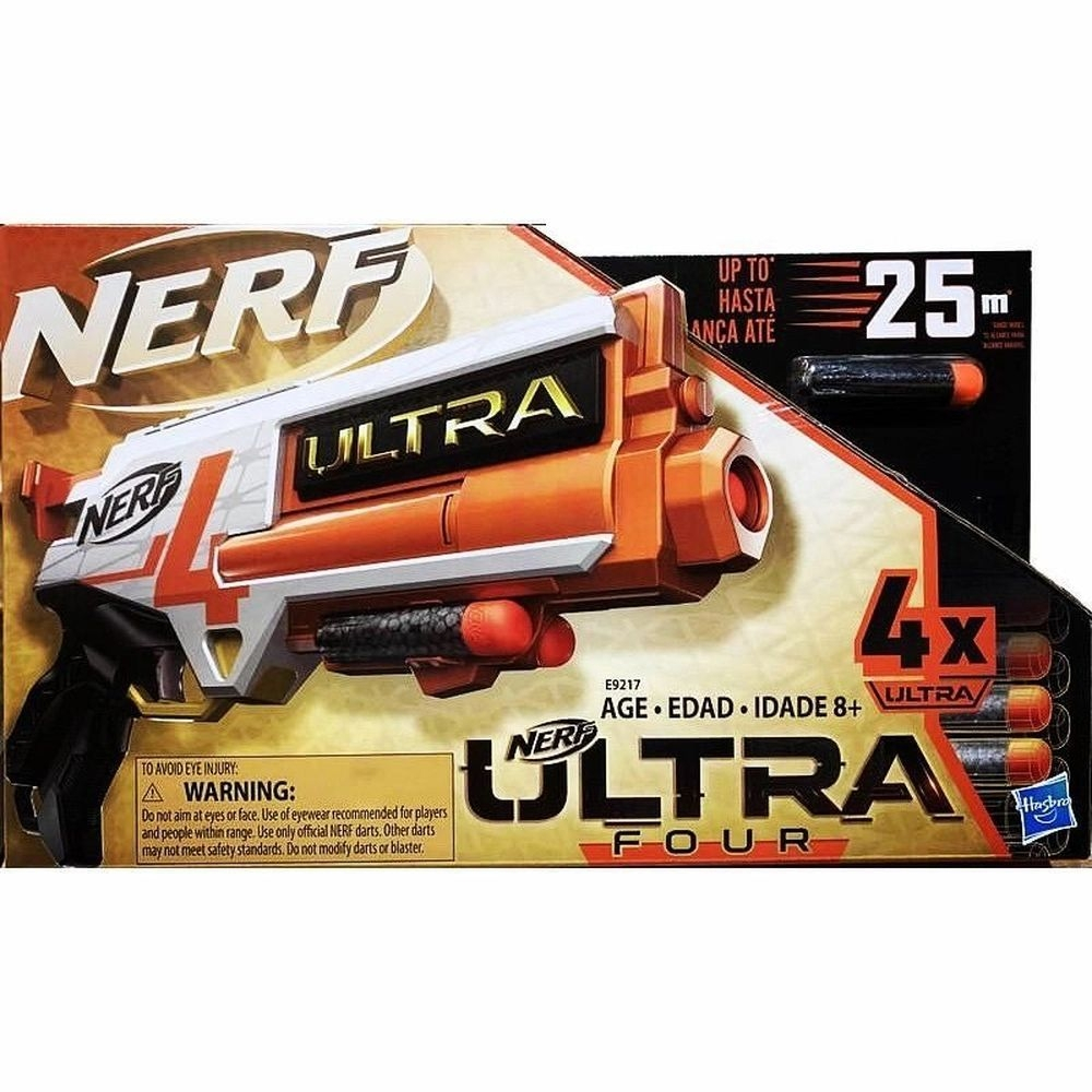 Nerf Ultra Four Blaster, Includes 4 Official Nerf Darts 