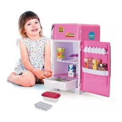 Geladeira Infantil Brinquedo Rosa Grande Menina + Acessorios é boa?