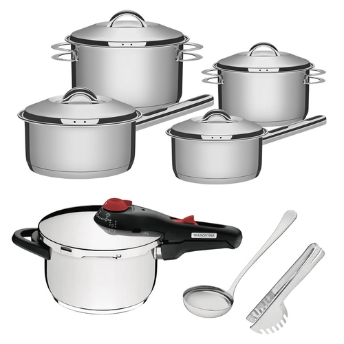 Conjunto de Panelas de Aço Inox Solar - nas Americanas