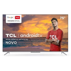 Smart TV TCL LED Ultra HD 4K 75" Android TV com Google Assistant, Borda Ultrafina e Wi-Fi - 75P715 Menor preço em Smart TV TCL LED Ultra HD 4K 75" Android TV com Google Assistant, Borda Ultrafina e Wi-Fi - 75P715