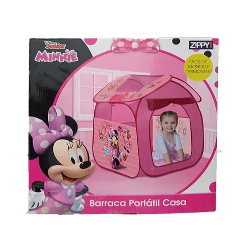 Barraca Casa Portátil Infantil Menina Princesa Disney Zippy Toys Rosa