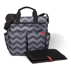 Bolsa Maternidade (Diaper Bag) Skip Hop - Duo Signature - Tonal Chevron Menor preço em Bolsa Maternidade (Diaper Bag) Skip Hop - Duo Signature - Tonal Chevron