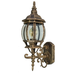 Menor preço em Arandela Colonial em alumínio vintage E27 retro - ouro velho ST201PP
