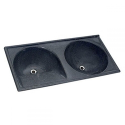Tanque Duplo Marmofibra 112x53 Cinza Nobre Decoralita Menor preço em Tanque Duplo Marmofibra 112x53 Cinza Nobre Decoralita