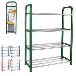 Sapateira 16 Sapatos Desmontavel Com 4 Prateleiras Vertical 8 Pares Aluminio Menor preço em Sapateira 16 Sapatos Desmontavel Com 4 Prateleiras Vertical 8 Pares Aluminio