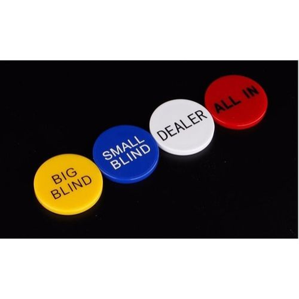 Fichas Para Poker Dealer, Big Blind, Small Blind, All In em Promoção