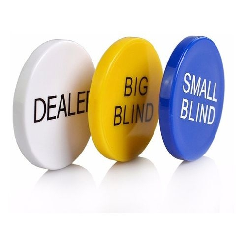 Fichas Para Poker Dealer, Big Blind, Small Blind, All In em Promoção Ofertas na Americanas