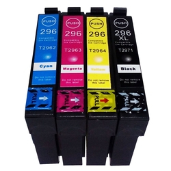 Kit cartuchos de tinta compatível Epson 296 XP231 XP431 T02971 T02962 T02963 T02964 XP-231 XP-431 Menor preço em Kit cartuchos de tinta compatível Epson 296 XP231 XP431 T02971 T02962 T02963 T02964 XP-231 XP-431