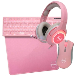 Kit 4 Em 1 Serie M Gamer Dazz Teclado+mouse+headset+mousepad Usb Rosa 62000021 Menor preço em Kit 4 Em 1 Serie M Gamer Dazz Teclado+mouse+headset+mousepad Usb Rosa 62000021