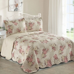 Colcha Queen Microfibra Camesa Patchwork 3 Peças Diane Menor preço em Colcha Queen Microfibra Camesa Patchwork 3 Peças Diane