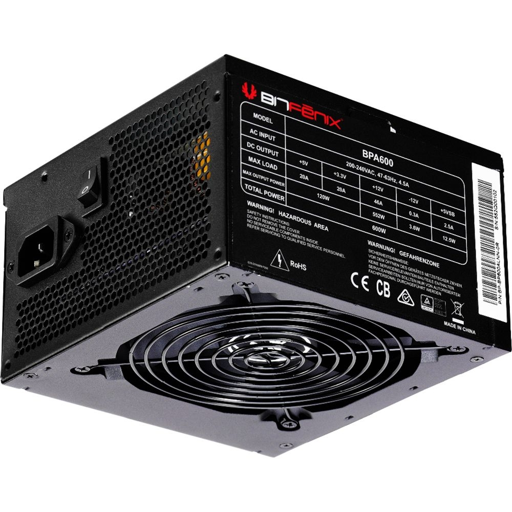 [70% de Cashback] Fonte Bitfenix Bpa 600w 80plus BP-BP600ULNW-BR