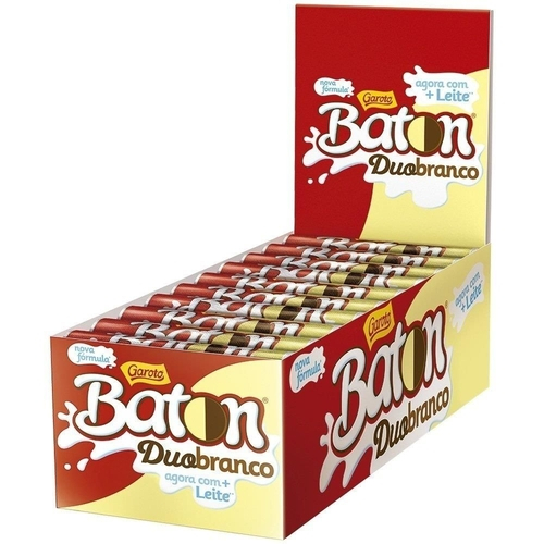 Chocolate Baton Duo 16g 30 unidades Garoto em Promoção Ofertas na