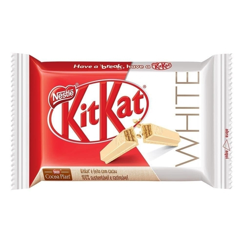 Chocolate Kit Kat 4F Branco 41.5g 24 Unidade - Nestlé é boa?