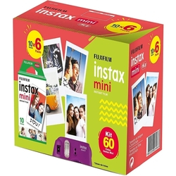 Filme Para Fujifilm Instax Mini - 60 Poses Menor preço em Filme Para Fujifilm Instax Mini - 60 Poses
