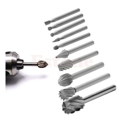Kit 10 fresas brocas entalhe escariador madeira metal compativel micro retifica dremel jogo acessórios Menor preço em Kit 10 fresas brocas entalhe escariador madeira metal compativel micro retifica dremel jogo acessórios