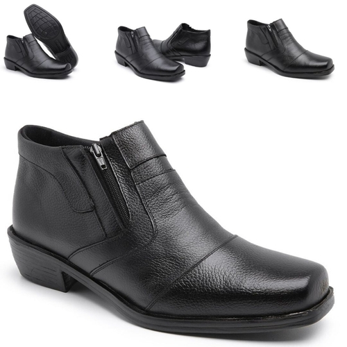 botas masculinas social em couro