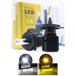 Par De Lâmpada Ultra Led Dual Color Shocklight H11 8000 Lm Menor preço em Par De Lâmpada Ultra Led Dual Color Shocklight H11 8000 Lm
