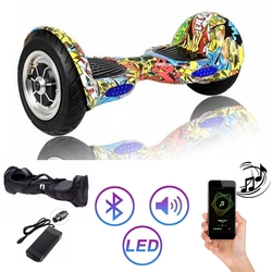 Hoverboard Clássico AMARELO COLORIDO 10 Polegadas - Smart Balance - Bluetooth - LEDs - Bateria Original com bolsa Menor preço em Hoverboard Clássico AMARELO COLORIDO 10 Polegadas - Smart Balance - Bluetooth - LEDs - Bateria Original com bolsa