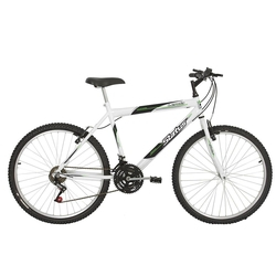 Bicicleta Aro 26 18 Marchas Status Lenda - Branca Menor preço em Bicicleta Aro 26 18 Marchas Status Lenda - Branca