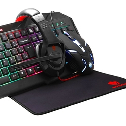 Combo Kit Gamer Led Starter- Mouse Teclado Headset MousePad Menor preço em Combo Kit Gamer Led Starter- Mouse Teclado Headset MousePad