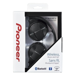 Fone de Ouvido Headphone Bluetooth Com Microfone Pioneer Se-MJ553BT-K - Preto Menor preço em Fone de Ouvido Headphone Bluetooth Com Microfone Pioneer Se-MJ553BT-K - Preto