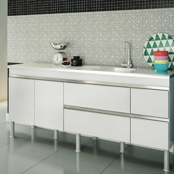 Balcao De Cozinha 100% Mdf Prisma Para Pia 194 cm - Branco - Mgm Menor preço em Balcao De Cozinha 100% Mdf Prisma Para Pia 194 cm - Branco - Mgm