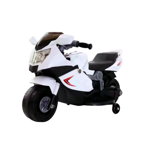 Mini Moto Eletrica Infantil Branca no Shoptime