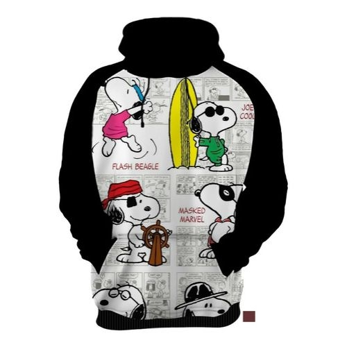snoopy zip up moletom com capuz