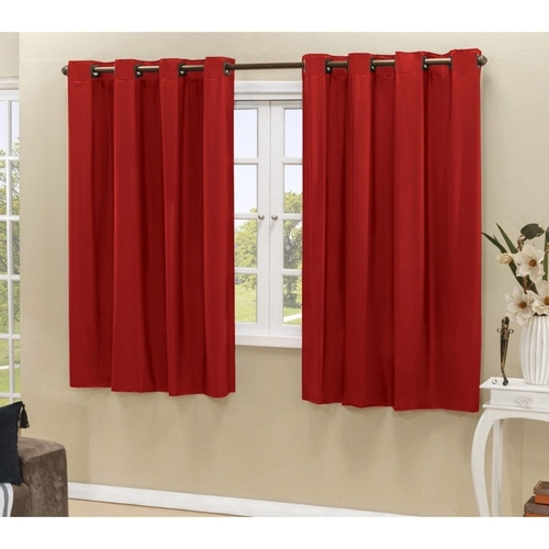 cortina para sala de estar moderna 2 00 x 1 30 metros corta 100 a luz blackout para varao normal vermelho