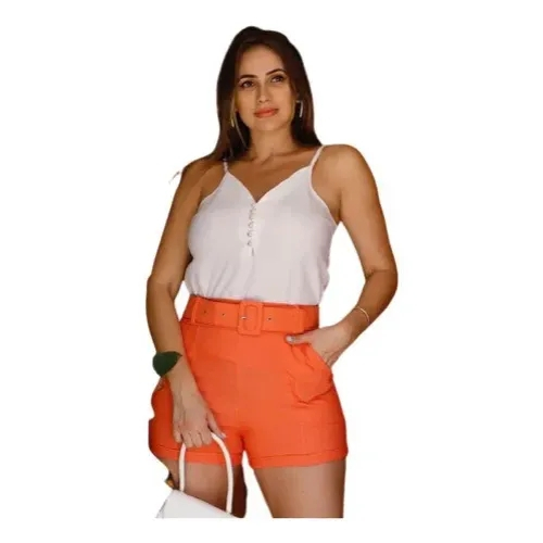 modelo de short com cinto