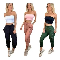 Calça Feminina Jogger Bengaline Cargo Militar é boa?