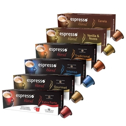 Kit Completo Espresso Blend de Cápsulas de Café para Nespresso Menor preço em Kit Completo Espresso Blend de Cápsulas de Café para Nespresso