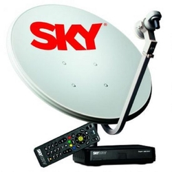 Kit de Antena Parabólica Sky 60 cm e Receptor Digital Sky Pré Pago Flex HD Menor preço em Kit de Antena Parabólica Sky 60 cm e Receptor Digital Sky Pré Pago Flex HD