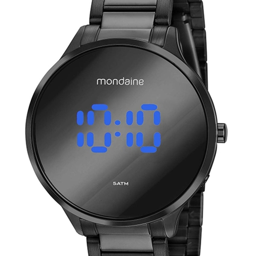 relogio mondaine preto digital