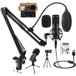 Kit Microfone Estúdio Profissional Condensador BM800USB VEDO Com Pop Filter + Aranha + Braço Articu é boa?
