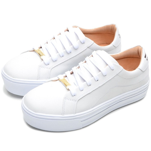 tenis polo masculino branco couro