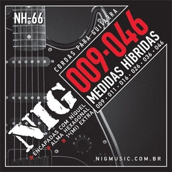 Encordoamento NIG NH66 P/ Guitarra Hybrid Class 9/46 - EC0073 Menor preço em Encordoamento NIG NH66 P/ Guitarra Hybrid Class 9/46 - EC0073