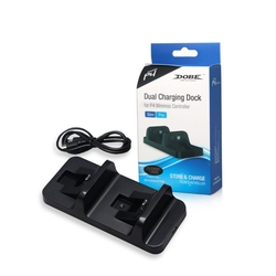 Base Carregador Duplo Dock Charge P Controle Playstation Ps4 Dobe Preto Menor preço em Base Carregador Duplo Dock Charge P Controle Playstation Ps4 Dobe Preto