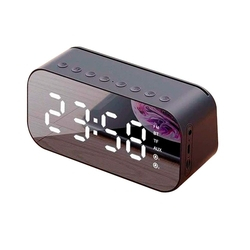 Caixa De Som Rádio Relógio Despertador Bluetooth USB SD Menor preço em Caixa De Som Rádio Relógio Despertador Bluetooth USB SD