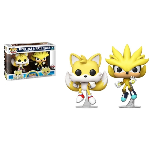  Funko Pop! Sonic The Hedgehog Super Silver and Super