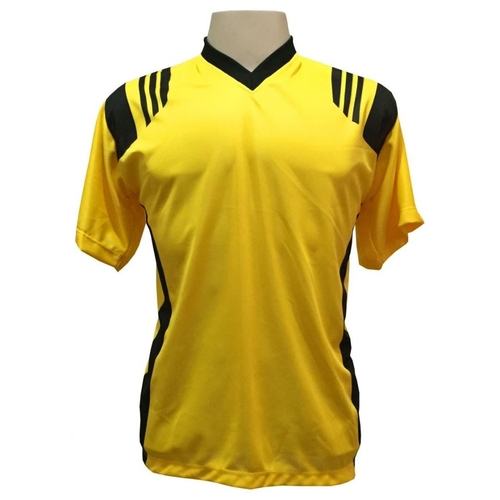 camiseta amarela e preta