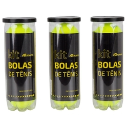 Bola de Tênis Adams War - 09 Unidades Menor preço em Bola de Tênis Adams War - 09 Unidades