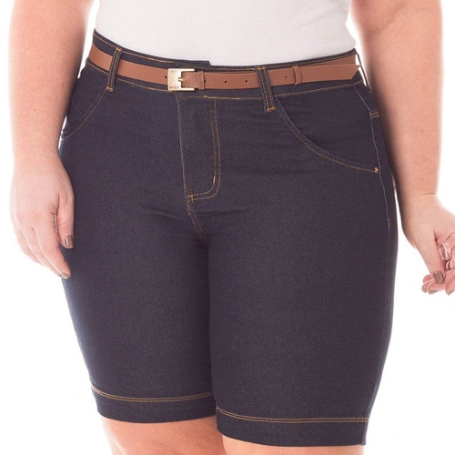 bermuda jeans lycra feminina