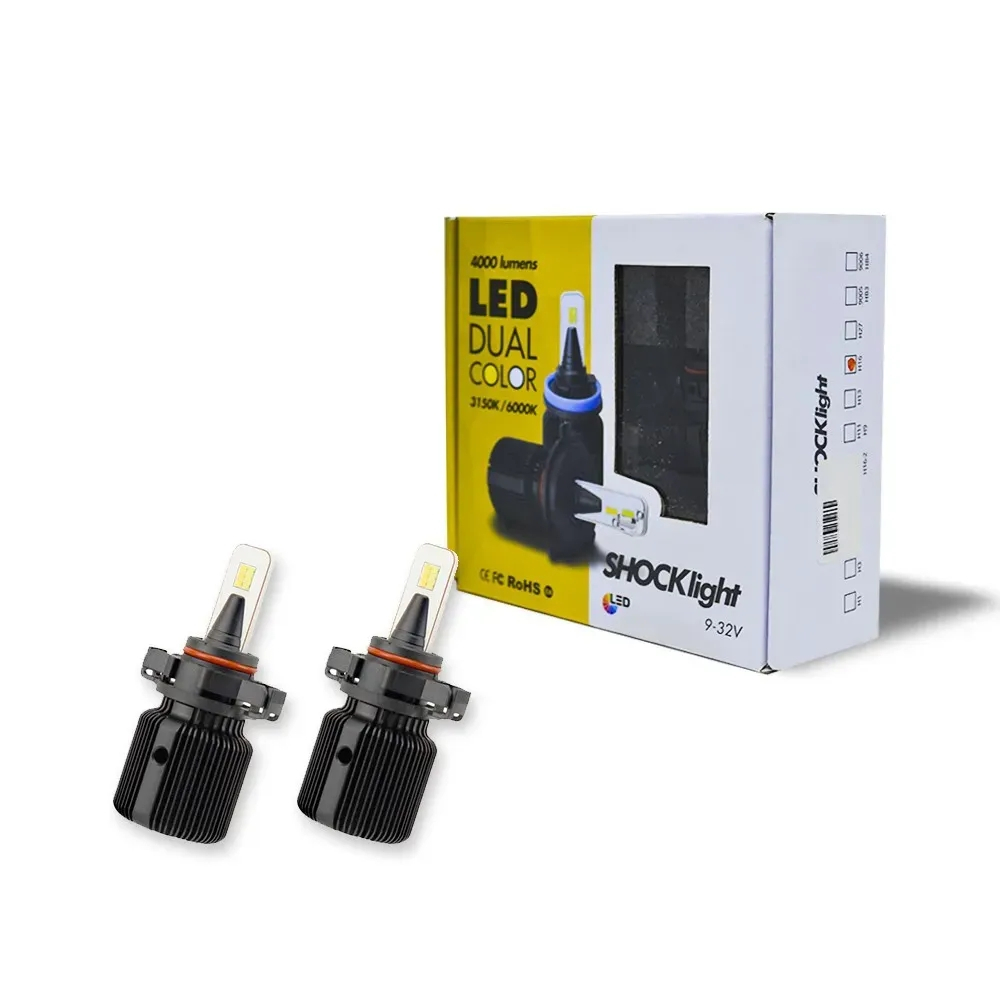 Lampada Led Encaixe H W K Lumens V Shocklight Dualcolor Kit Em Promo O Ofertas